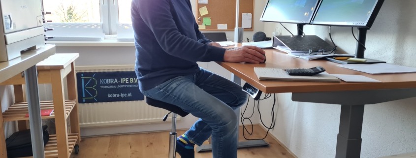 Peter Kok op de Flexchair 2x3D